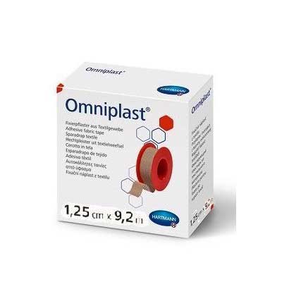 Пластырь Omniplast фиксирующий из текстильной ткани 1,25см х 9,2м 1 шт