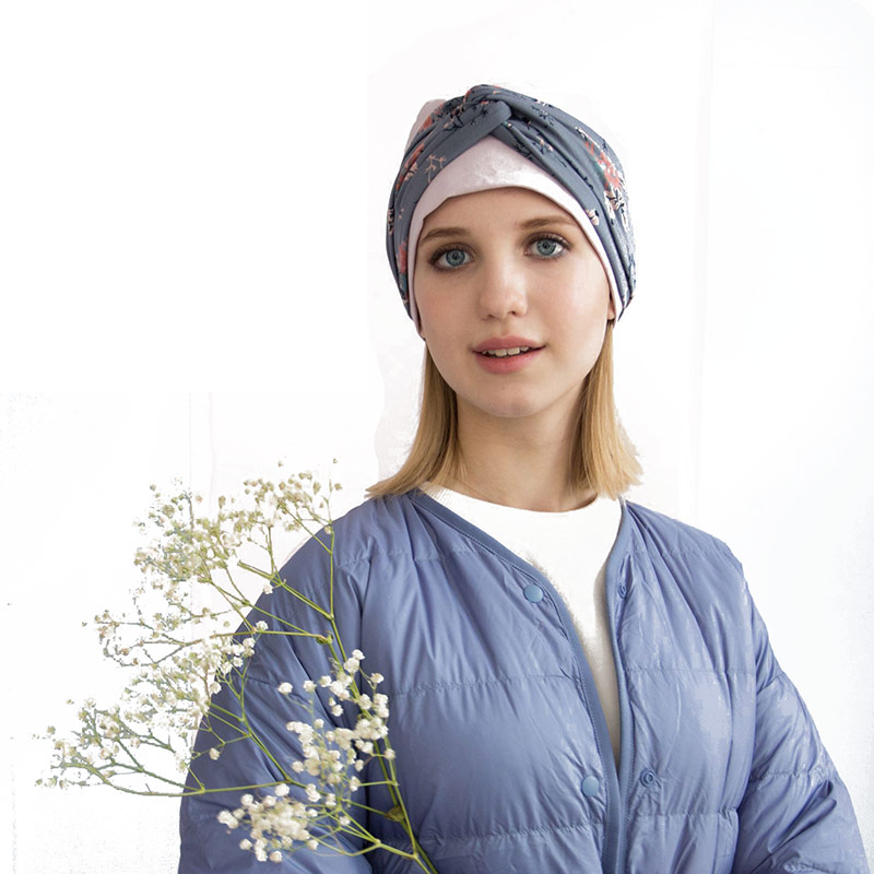 Убор головной Golova Мари розовый/цветы.