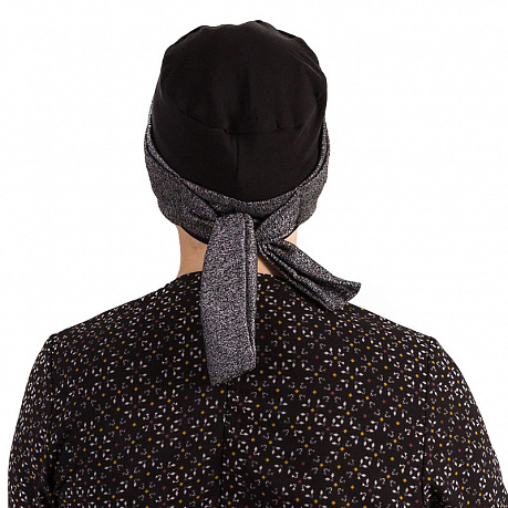 Убор головной Golova Мари черный люрекс. Изображение 3 из 3