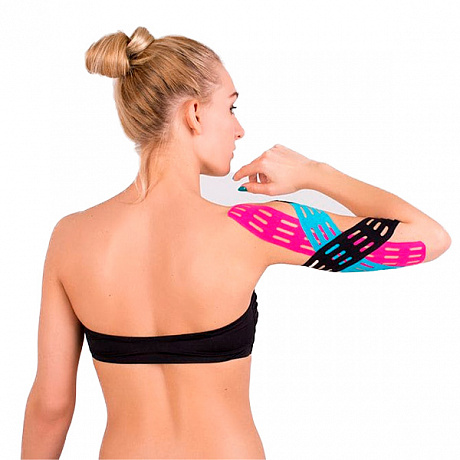 Кинезио тейп Bio Balance Tape Lymph 5см х 5м розовый. Изображение 2 из 3