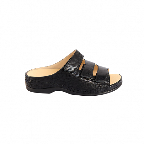 Сабо ортопедические Dr Thomas женские DTD-002-3 черная рептилия. Изображение 2 из 3